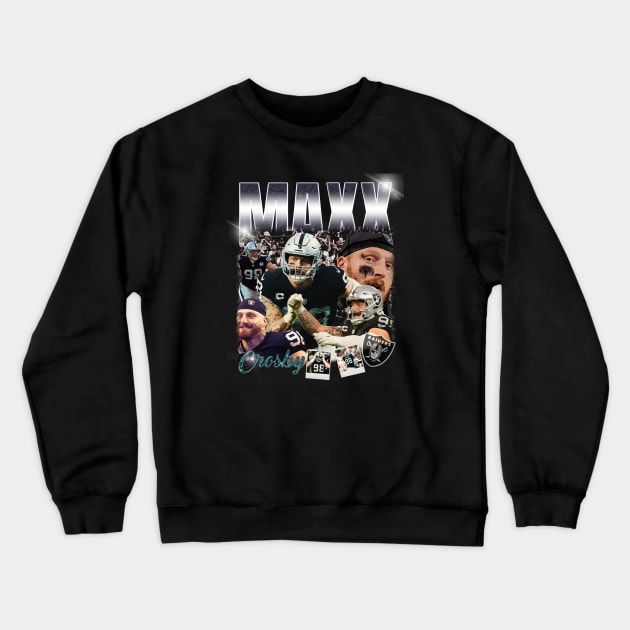 Max Crosby Vintage Crewneck Sweatshirt by Spotlight Football Talk